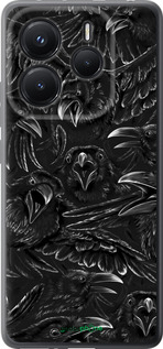 Силиконовый чехол Воронья ярость для Xiaomi Redmi Note 14 5G - 6474u-3811 изображение 