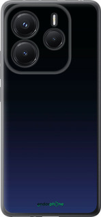 Силіконовий чехол Градієнт у темно-синьому стилі для Xiaomi Redmi Note 14 5G - 6542u-3811 изображение 