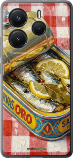 Силиконовый чехол Vintage Sardine Tin Phone для Xiaomi Redmi Note 14 5G - 6772u-3811 изображение 