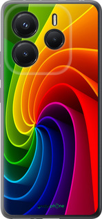 Силиконовый чехол Радужный вихрь для Xiaomi Redmi Note 14 5G - 747u-3811 изображение 