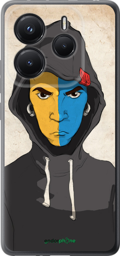 Силиконовый чехол Злой подросток для Xiaomi Redmi Note 14 5G - 1053u-3811 изображение 
