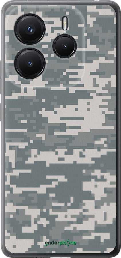 Силиконовый чехол Камуфляж для Xiaomi Redmi Note 14 5G - 1085u-3811 изображение 