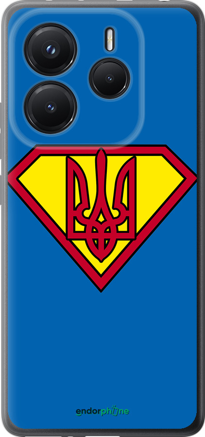 Силиконовый чехол Супер Тризуб для Xiaomi Redmi Note 14 5G - 1164u-3811 изображение 