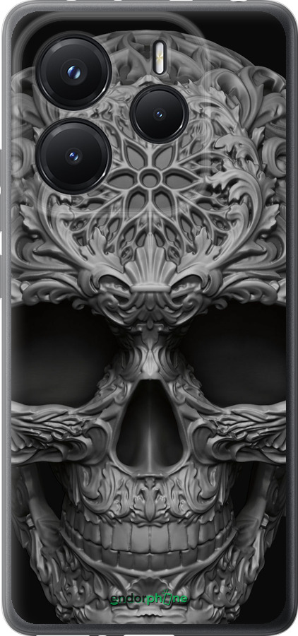 Силиконовый чехол skull-ornament для Xiaomi Redmi Note 14 5G - 4101u-3811 изображение 