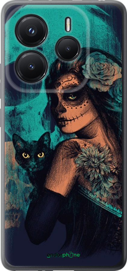 Силиконовый чехол Fantasy girl для Xiaomi Redmi Note 14 5G - 4133u-3811 изображение 