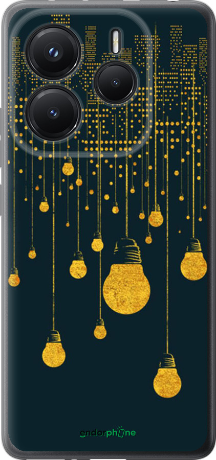 Силиконовый чехол Иллюстрация ночного города для Xiaomi Redmi Note 14 5G - 4162u-3811 изображение 