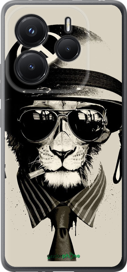 Силиконовый чехол tattoo soldier для Xiaomi Redmi Note 14 5G - 4165u-3811 изображение 