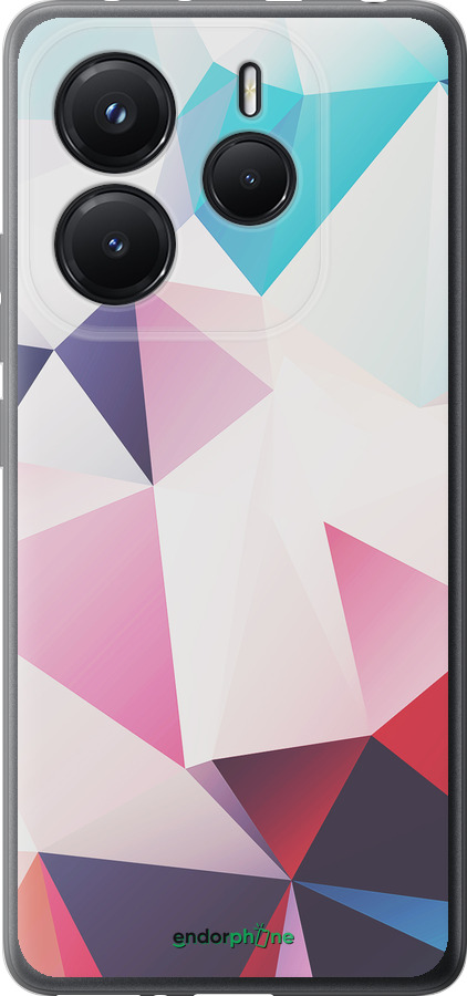 Силиконовый чехол Геометрия 3 для Xiaomi Redmi Note 14 5G - 4415u-3811 изображение 