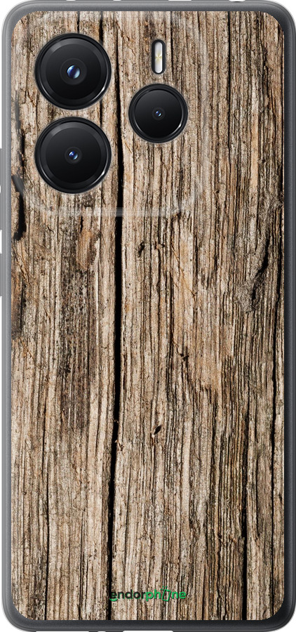 Силиконовый чехол Текстура дерева для Xiaomi Redmi Note 14 5G - 4476u-3811 изображение 