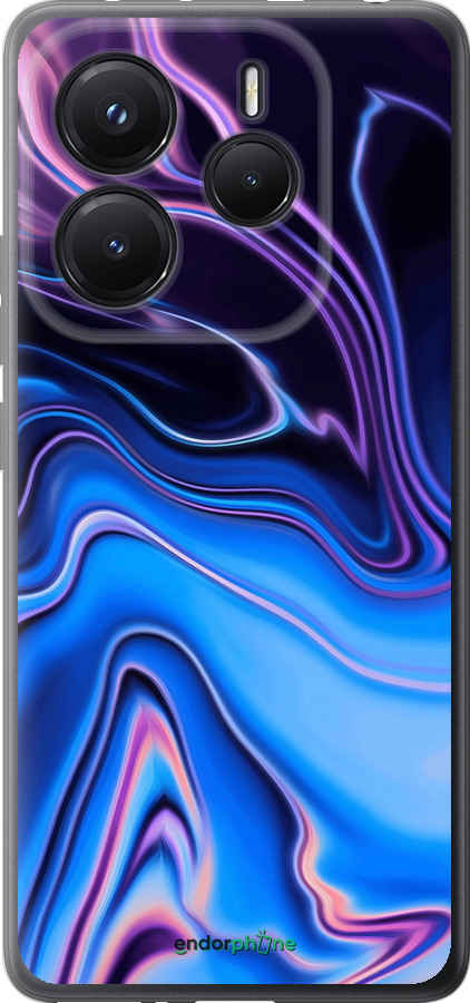 Силиконовый чехол Узор воды для Xiaomi Redmi Note 14 5G - 4491u-3811 изображение 
