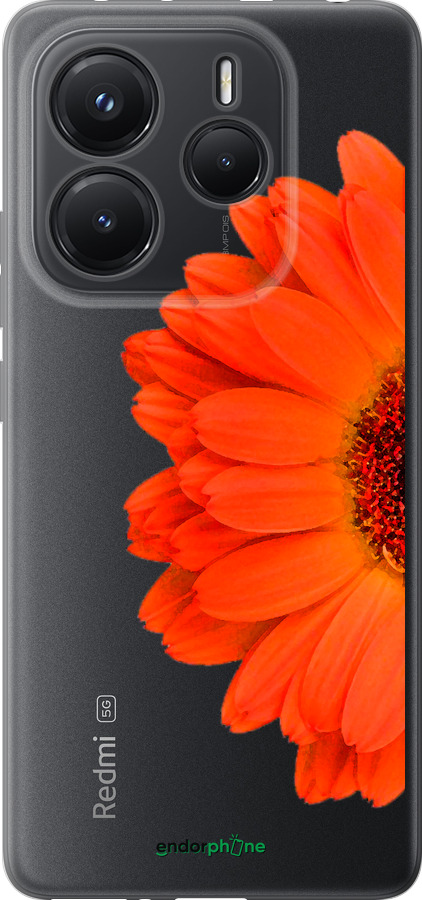 Силиконовый чехол Гербера 1 для Xiaomi Redmi Note 14 5G - 4534u-3811 изображение 