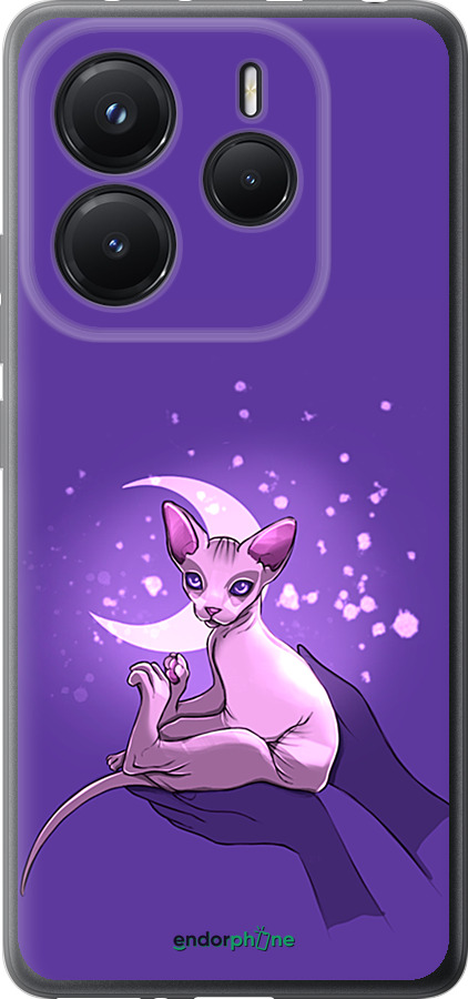 Силиконовый чехол Кот2 для Xiaomi Redmi Note 14 5G - 4676u-3811 изображение 