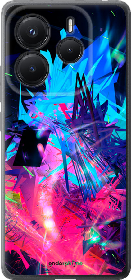 Силіконовий чехол Абстрактний чохол для Xiaomi Redmi Note 14 5G - 4681u-3811 изображение 