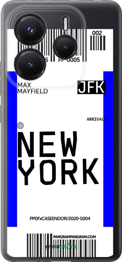 Силиконовый чехол New York для Xiaomi Redmi Note 14 5G - 4861u-3811 изображение 