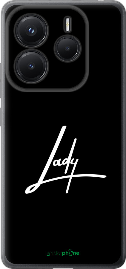 Силиконовый чехол Lady 2 для Xiaomi Redmi Note 14 5G - 4867u-3811 изображение 