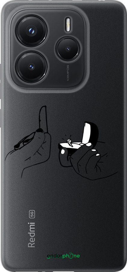 Силиконовый чехол Предложение для Xiaomi Redmi Note 14 5G - 4898u-3811 изображение 