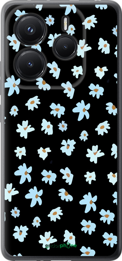 Силіконовий чехол Квітковий для Xiaomi Redmi Note 14 5G - 4900u-3811 изображение 
