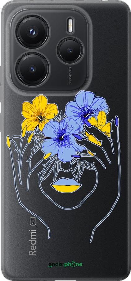 Силіконовий чехол Дівчина v4 для Xiaomi Redmi Note 14 5G - 5276u-3811 изображение 