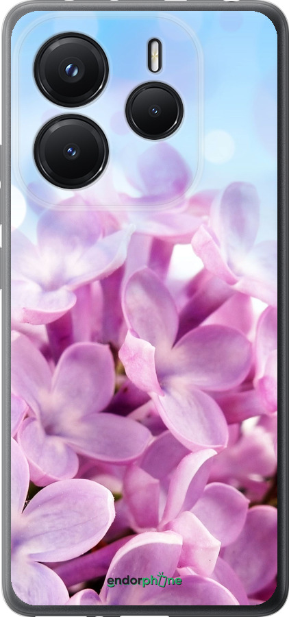 Силиконовый чехол Сирень для Xiaomi Redmi Note 14 5G - 527u-3811 изображение 
