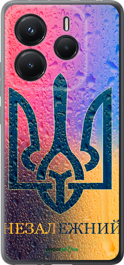 Силиконовый чехол Незалежний для Xiaomi Redmi Note 14 5G - 5448u-3811 изображение 