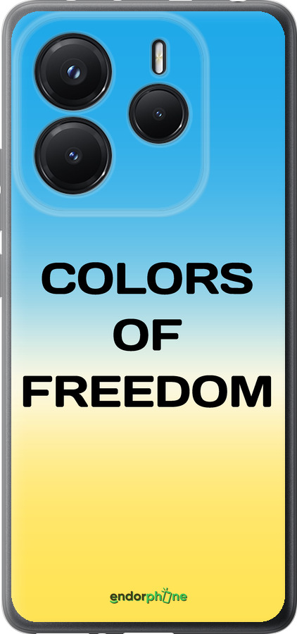 Силиконовый чехол Colors of Freedom для Xiaomi Redmi Note 14 5G - 5453u-3811 изображение 