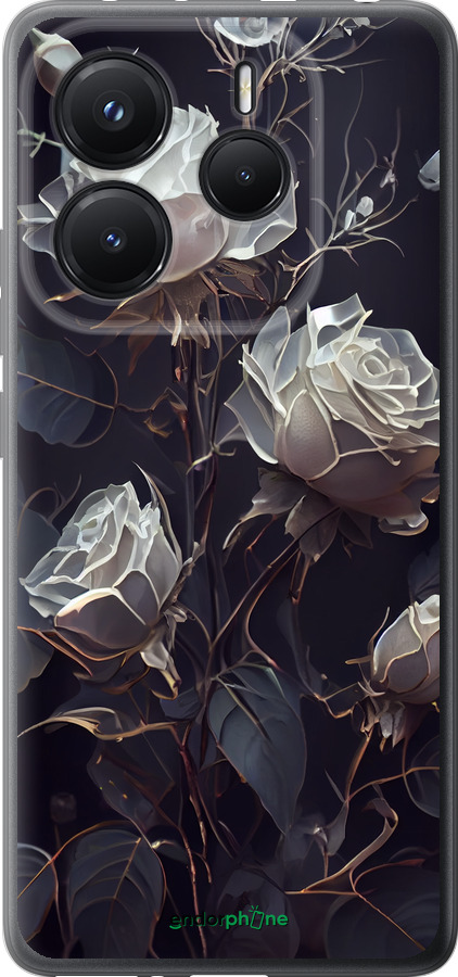 Силиконовый чехол Розы 2 для Xiaomi Redmi Note 14 5G - 5550u-3811 изображение 