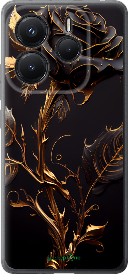 Силиконовый чехол Роза 3 для Xiaomi Redmi Note 14 5G - 5552u-3811 изображение 