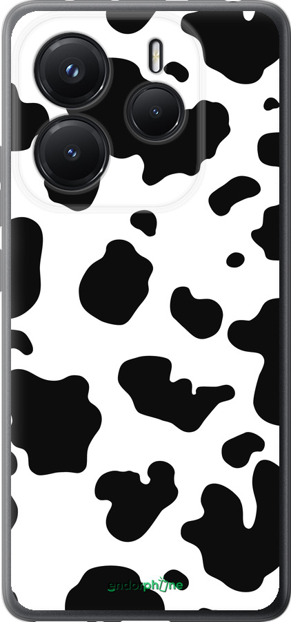 Силиконовый чехол Шкура коровы для Xiaomi Redmi Note 14 5G - 5576u-3811 изображение 
