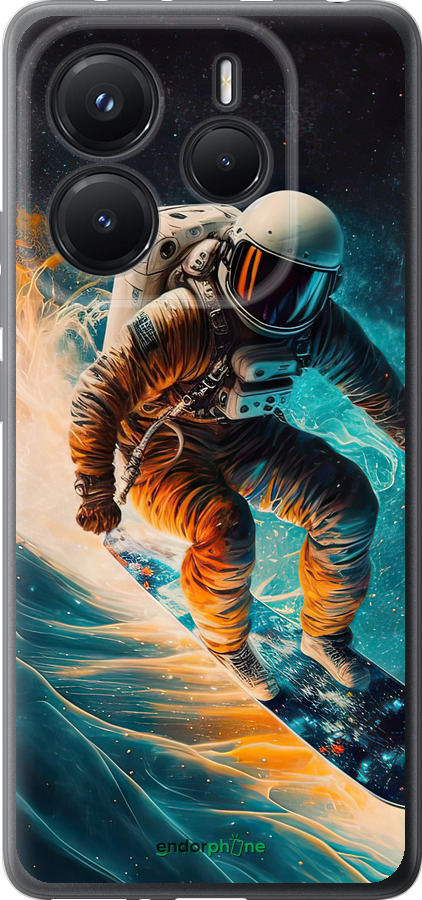 Силіконовий чехол Сноубордист для Xiaomi Redmi Note 14 5G - 5604u-3811 изображение 
