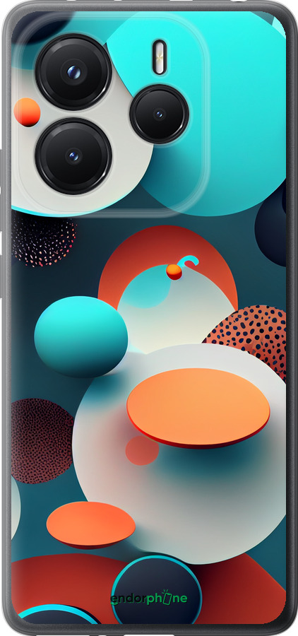 Силіконовий чехол Горошок абстракція для Xiaomi Redmi Note 14 5G - 5608u-3811 изображение 