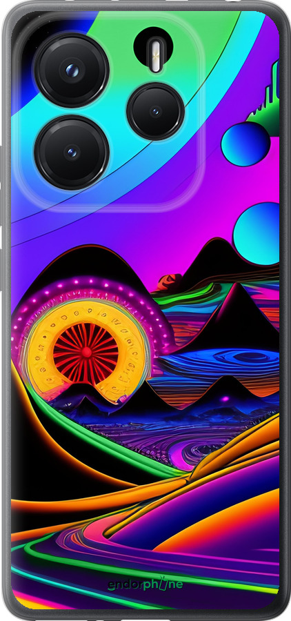 Силіконовий чехол Абстракція v3 для Xiaomi Redmi Note 14 5G - 5620u-3811 изображение 