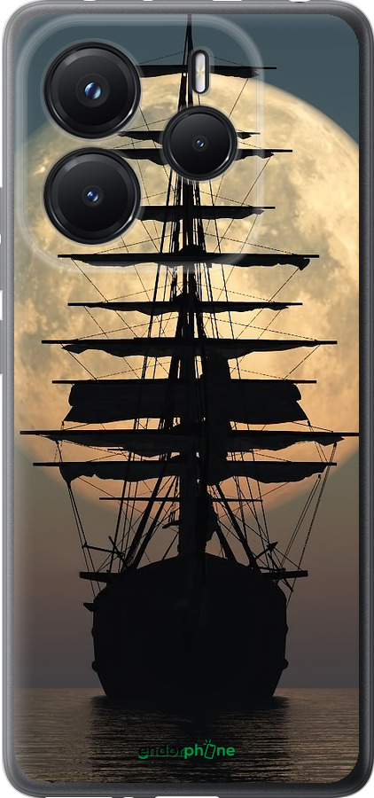 Силіконовий чехол Корабель для Xiaomi Redmi Note 14 5G - 5998u-3811 изображение 