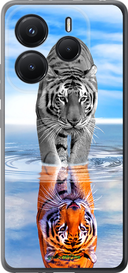 Силиконовый чехол Тигр для Xiaomi Redmi Note 14 5G - 6016u-3811 изображение 