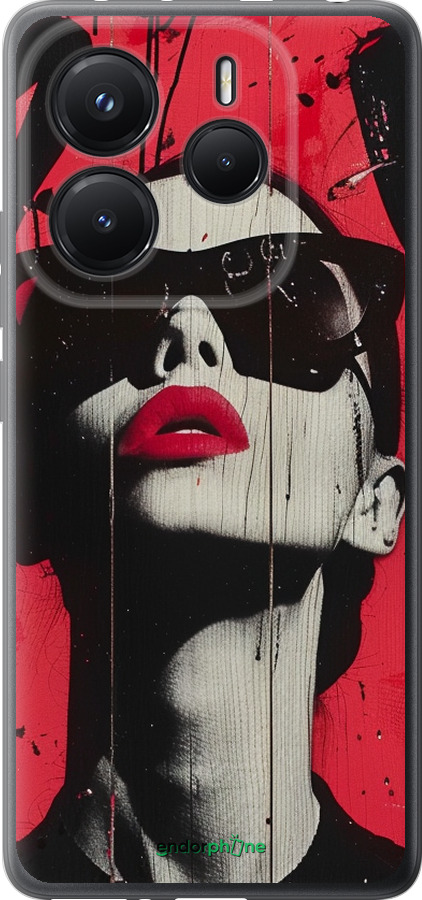Силіконовий чехол XO Love v1 для Xiaomi Redmi Note 14 5G - 6045u-3811 изображение 