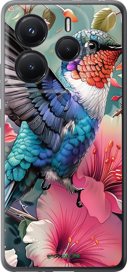 Силіконовий чехол Казкова колібрі для Xiaomi Redmi Note 14 5G - 6051u-3811 изображение 