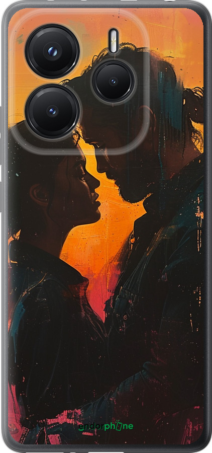 Силіконовий чехол Кохання на полотні для Xiaomi Redmi Note 14 5G - 6067u-3811 изображение 