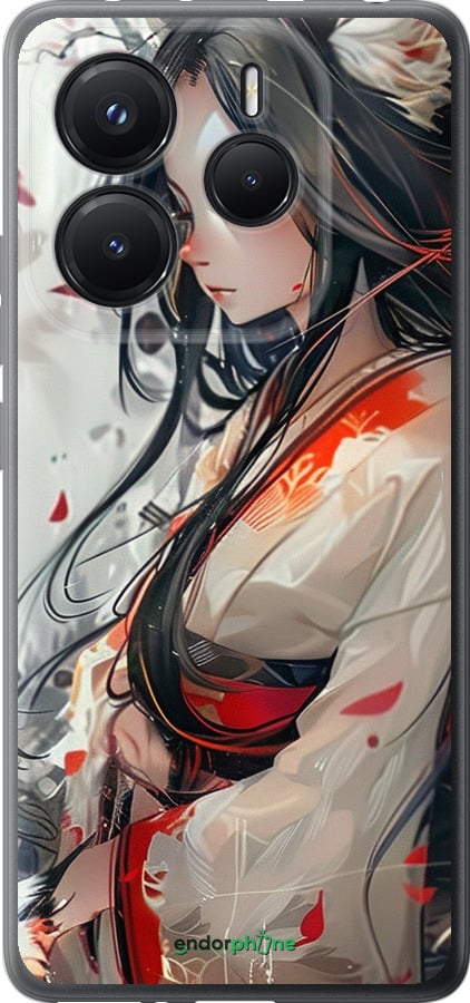 Силіконовий чехол Кіцуне для Xiaomi Redmi Note 14 5G - 6073u-3811 изображение 