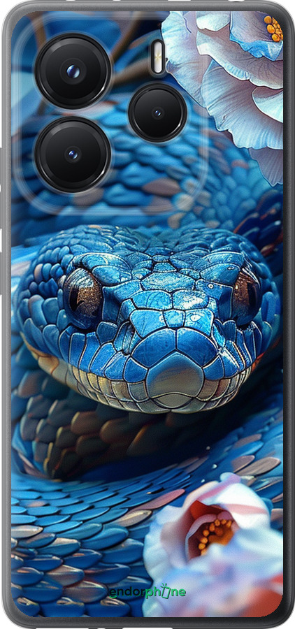 Силиконовый чехол Blue Snake для Xiaomi Redmi Note 14 5G - 6079u-3811 изображение 