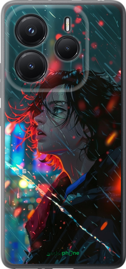 Силиконовый чехол Ночные огни для Xiaomi Redmi Note 14 5G - 6096u-3811 изображение 