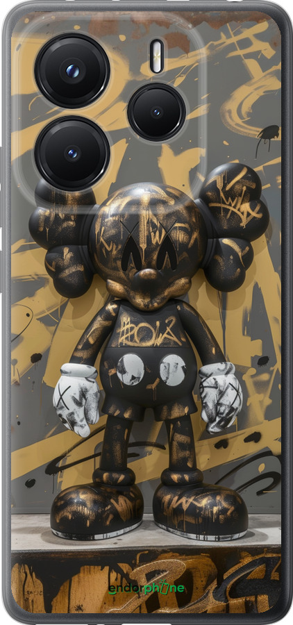 Силіконовий чехол Bronze kaws для Xiaomi Redmi Note 14 5G - 6097u-3811 изображение 