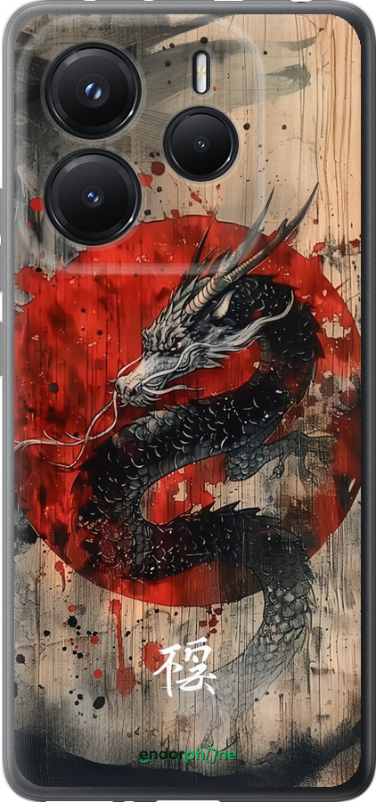 Силиконовый чехол Восточный дух для Xiaomi Redmi Note 14 5G - 6100u-3811 изображение 