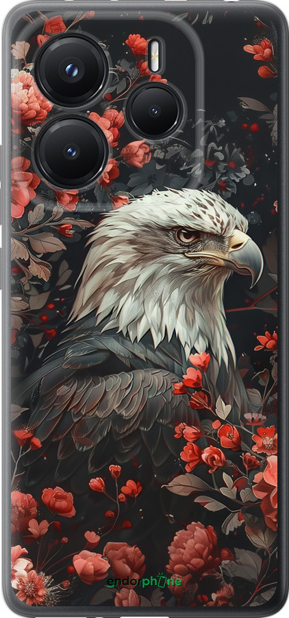 Силиконовый чехол Цветочный страж для Xiaomi Redmi Note 14 5G - 6102u-3811 изображение 