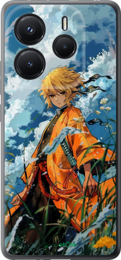 Силіконовий чехол Zenitsu Agatsuma для Xiaomi Redmi Note 14 5G - 6117u-3811 изображение 