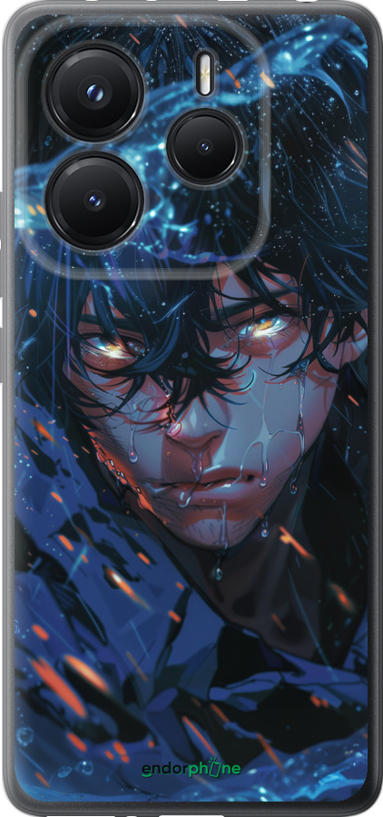 Силіконовий чехол Satoru Gojou для Xiaomi Redmi Note 14 5G - 6128u-3811 изображение 