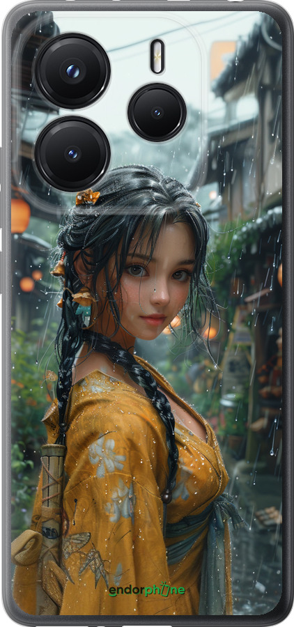 Силиконовый чехол Anime-girl для Xiaomi Redmi Note 14 5G - 6133u-3811 изображение 