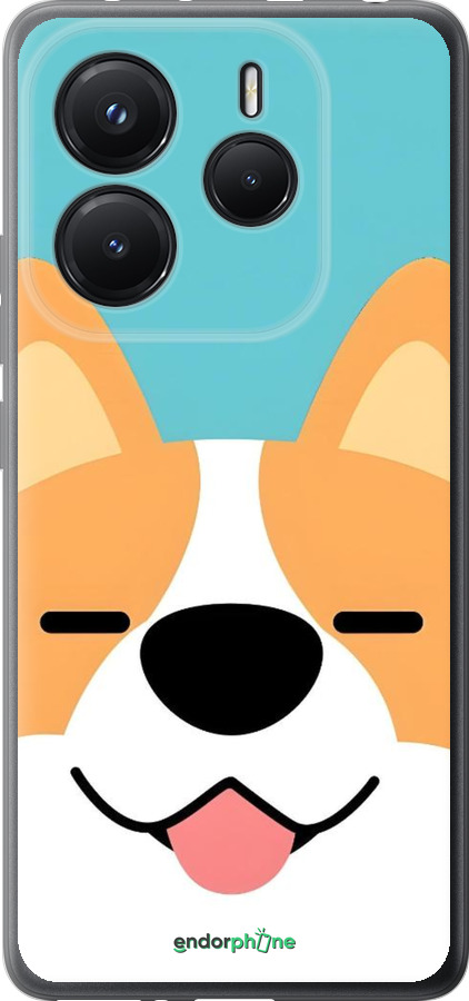 Силіконовий чехол Корги для Xiaomi Redmi Note 14 5G - 6280u-3811 изображение 