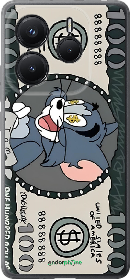 Силіконовий чехол Том и джерри для Xiaomi Redmi Note 14 5G - 6291u-3811 изображение 