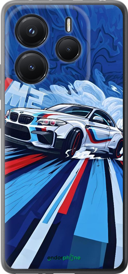 Силіконовий чехол БМВ для Xiaomi Redmi Note 14 5G - 6292u-3811 изображение 