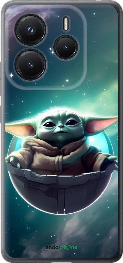 Силіконовий чехол Малышь йода для Xiaomi Redmi Note 14 5G - 6294u-3811 изображение 