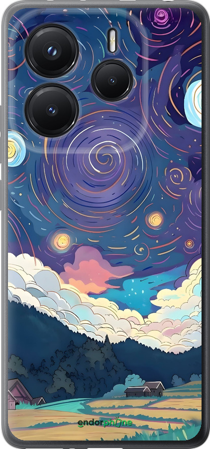 Силиконовый чехол Креативный арт для Xiaomi Redmi Note 14 5G - 6322u-3811 изображение 